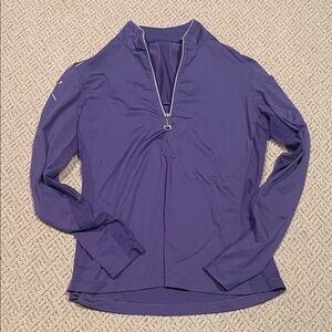 Women's Purple Long Sleeve Quarterzip Riding Top